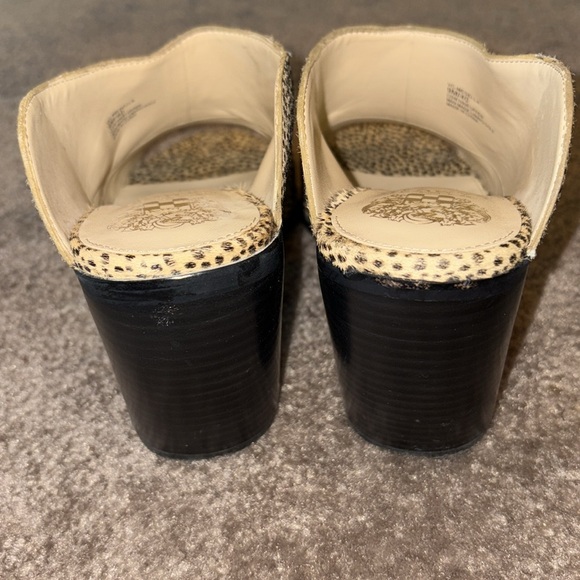 Vince Camuto Mesella calf hair leopard print peep toe mules - Picture 6 of 10